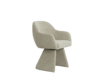 Light & Living - Eetkamerstoel RONAN - 58x51.5x81 cm - Bruin - Set van 2