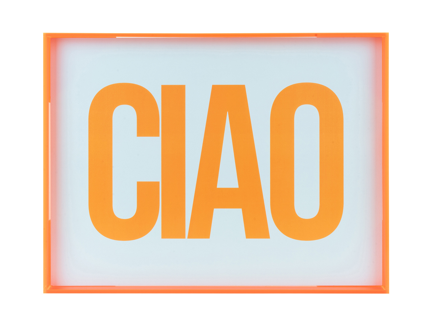 Present Time - Wall Art Ciao Large - Helderoranje