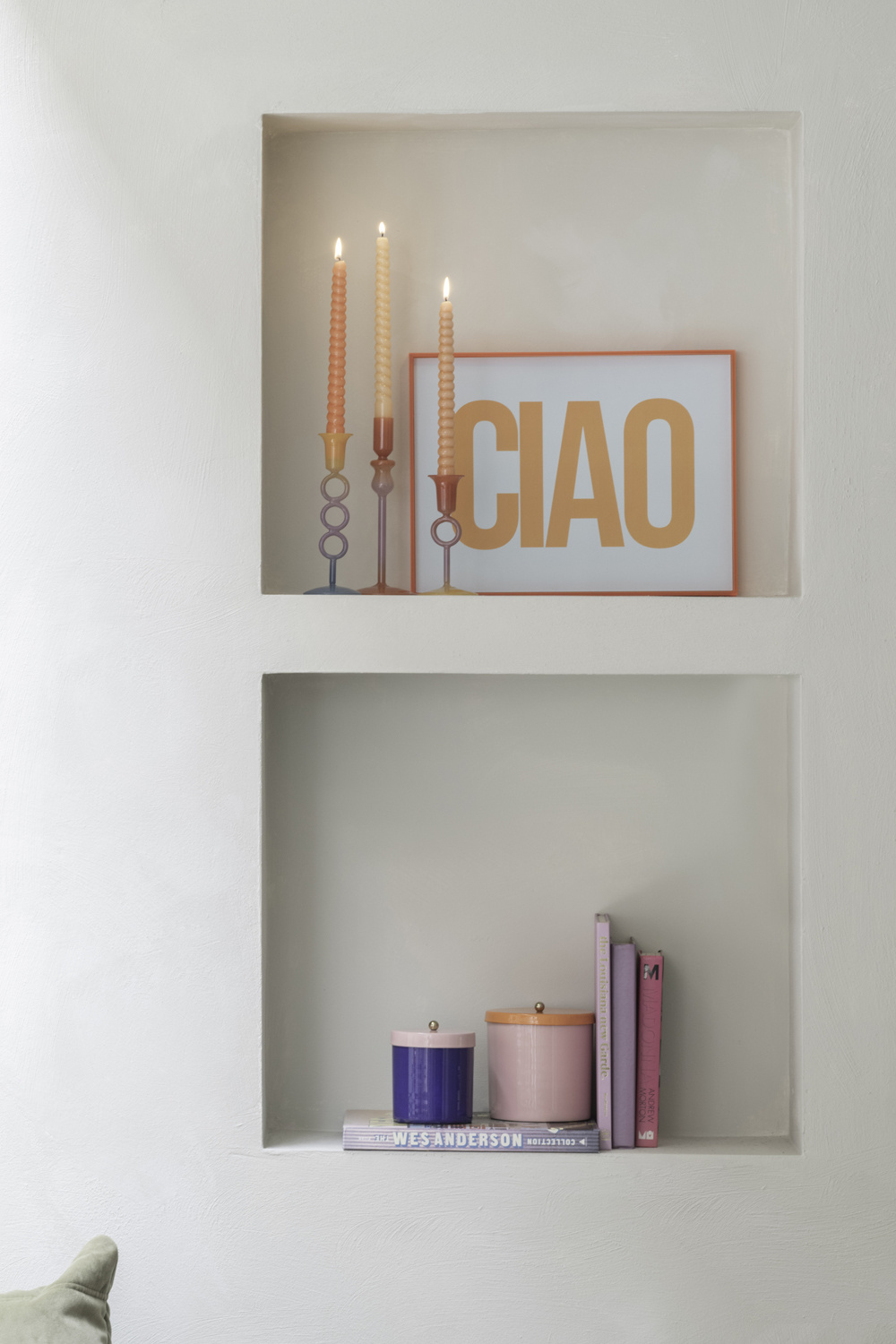 Present Time - Wall Art Ciao Large - Helderoranje