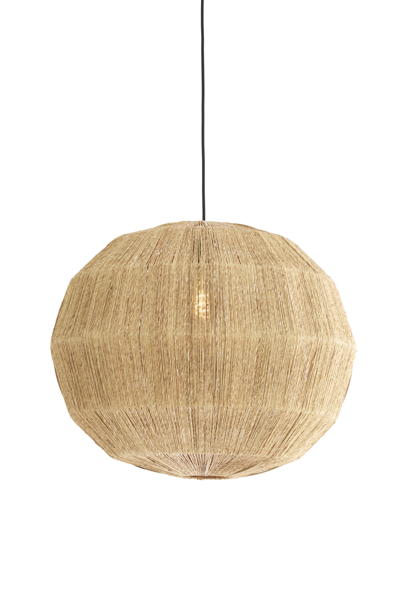 Light & Living - Hanglamp JUNNA - Ø60x60 cm - Bruin