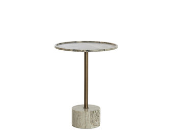 Light & Living - Bijzettafel CIVITA - Ø37x49 cm - Bruin