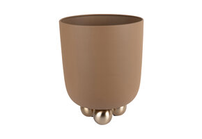 Present Time - Bloempot Estilo Medium - Mocha brown