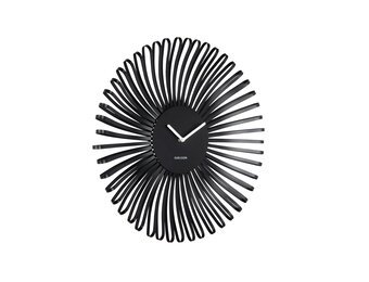 Karlsson - Wandklok Polo - Zwart- Ø48cm