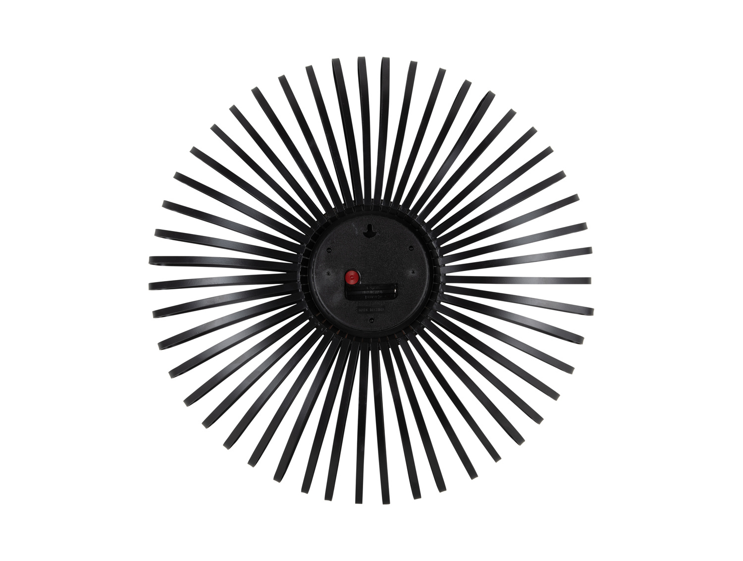 Karlsson - Wandklok Polo - Zwart- Ø48cm