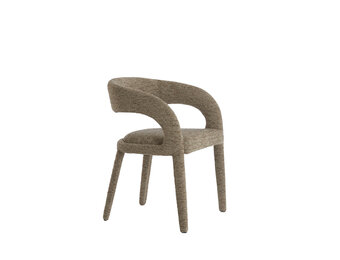 Light & Living - Eetkamerstoel KYRAN - 58x57x78 cm - Bruin - Set van 2