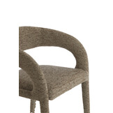 Light & Living - Eetkamerstoel KYRAN - 58x57x78 cm - Bruin - Set van 2