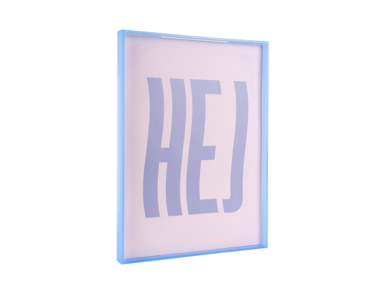 Present Time - Wall Art Hej Large - Paars