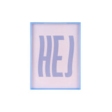 Present Time - Wall Art Hej Large - Paars