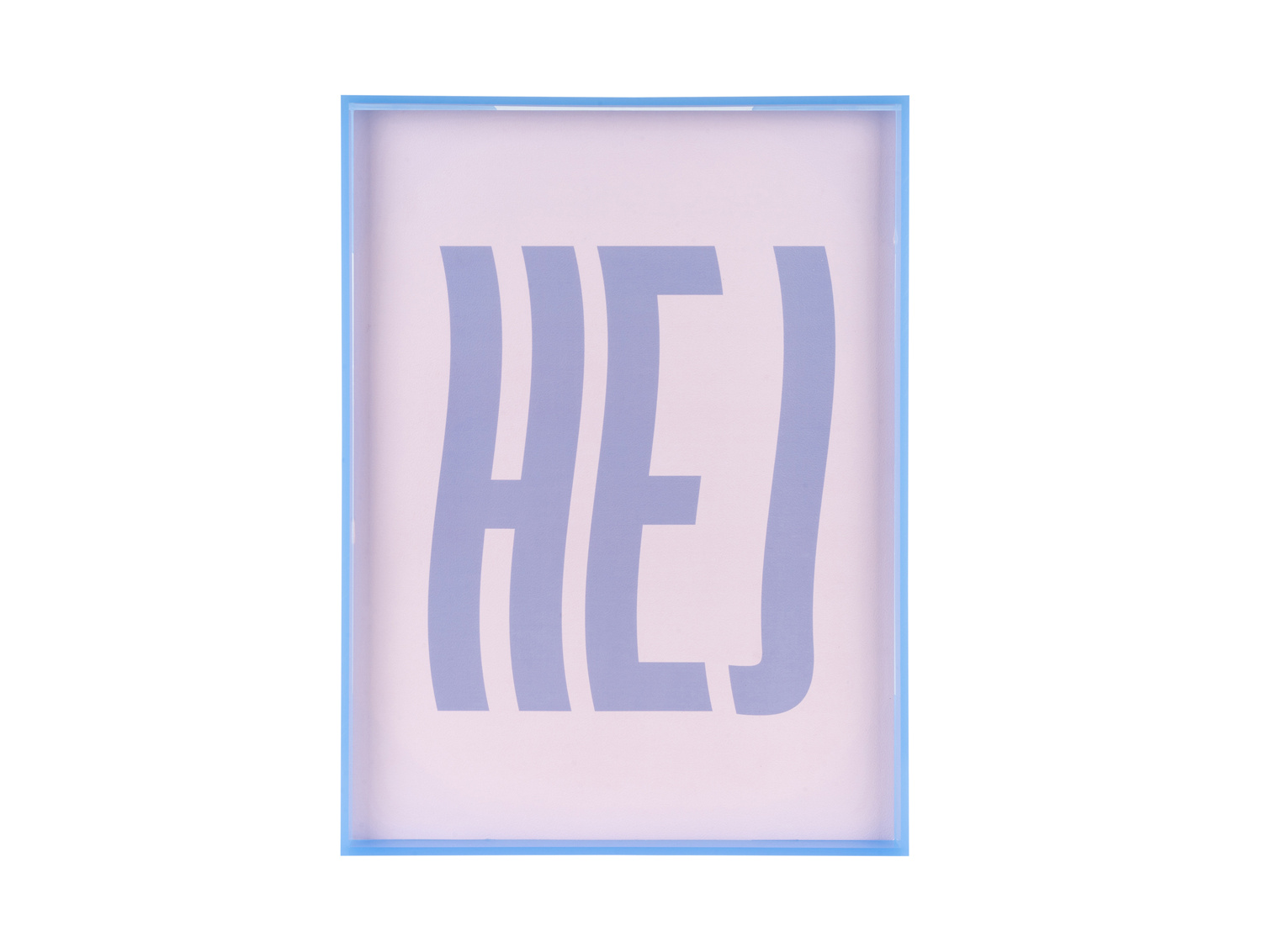 Present Time - Wall Art Hej Large - Paars