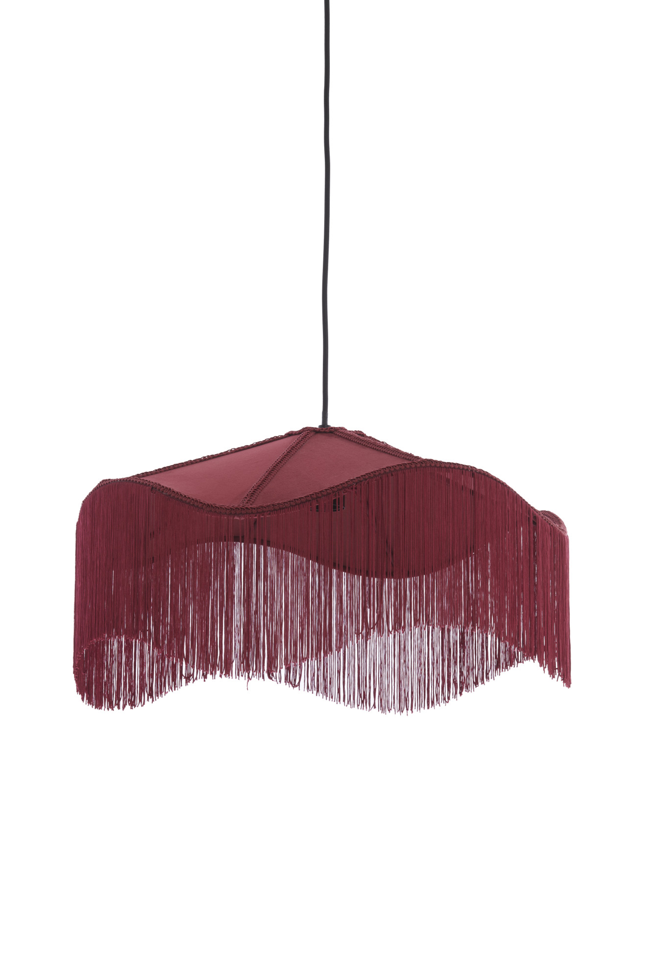 Light & Living - Hanglamp TIFFANY - Ø50x28 cm - Rood