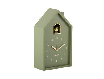 Karlsson - Wekker Modern Cuckoo Oro - Luxury green