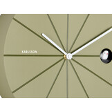 Karlsson - Wandklok Destacado Cuckoo - Olive green w. luxury green- Ø28cm