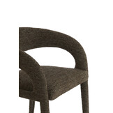 Light & Living - Eetkamerstoel KYRAN - 58x57x78 cm - Bruin - Set van 2