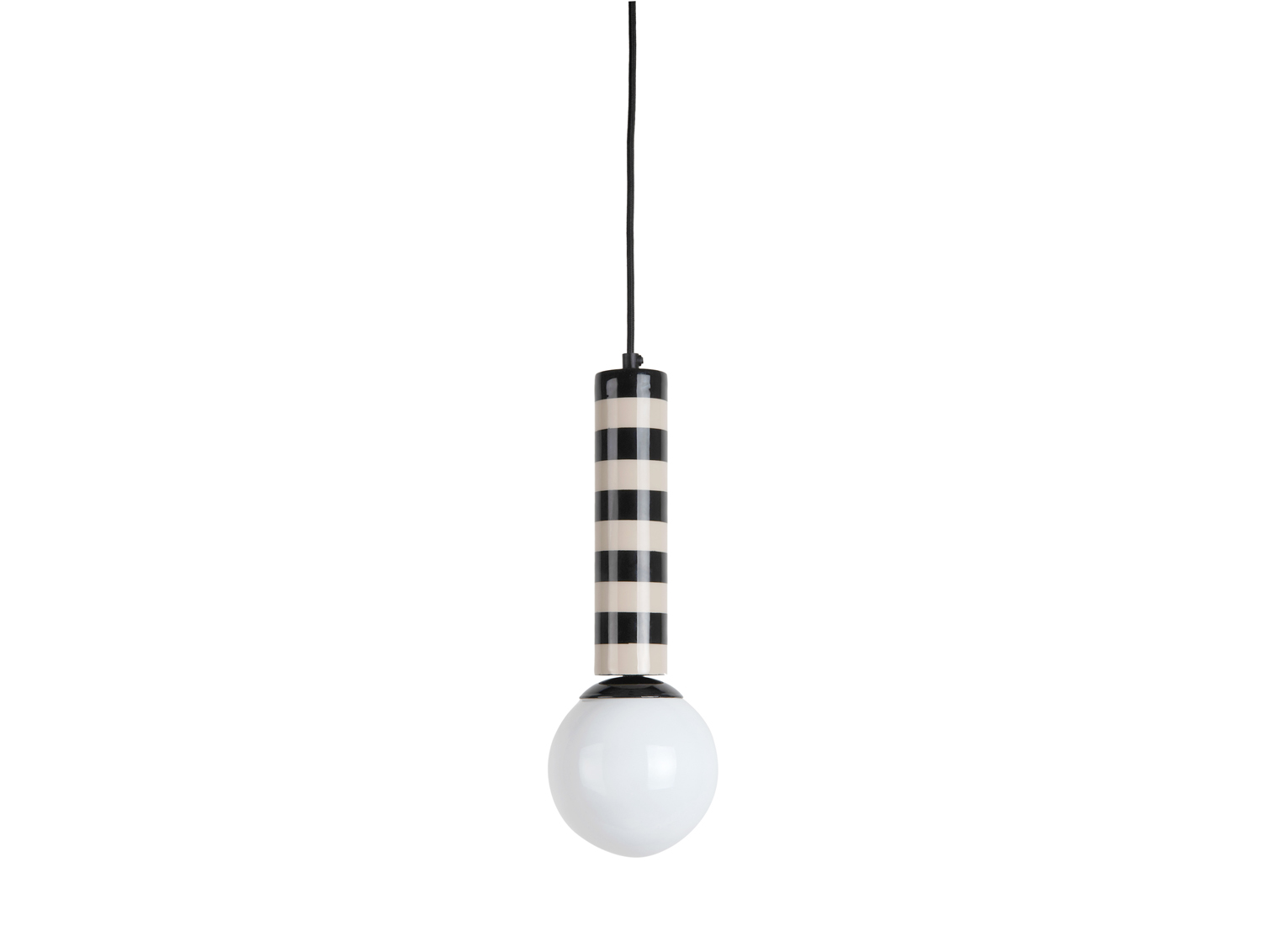 Leitmotiv - Hanglamp Rayado - Black & warm grey