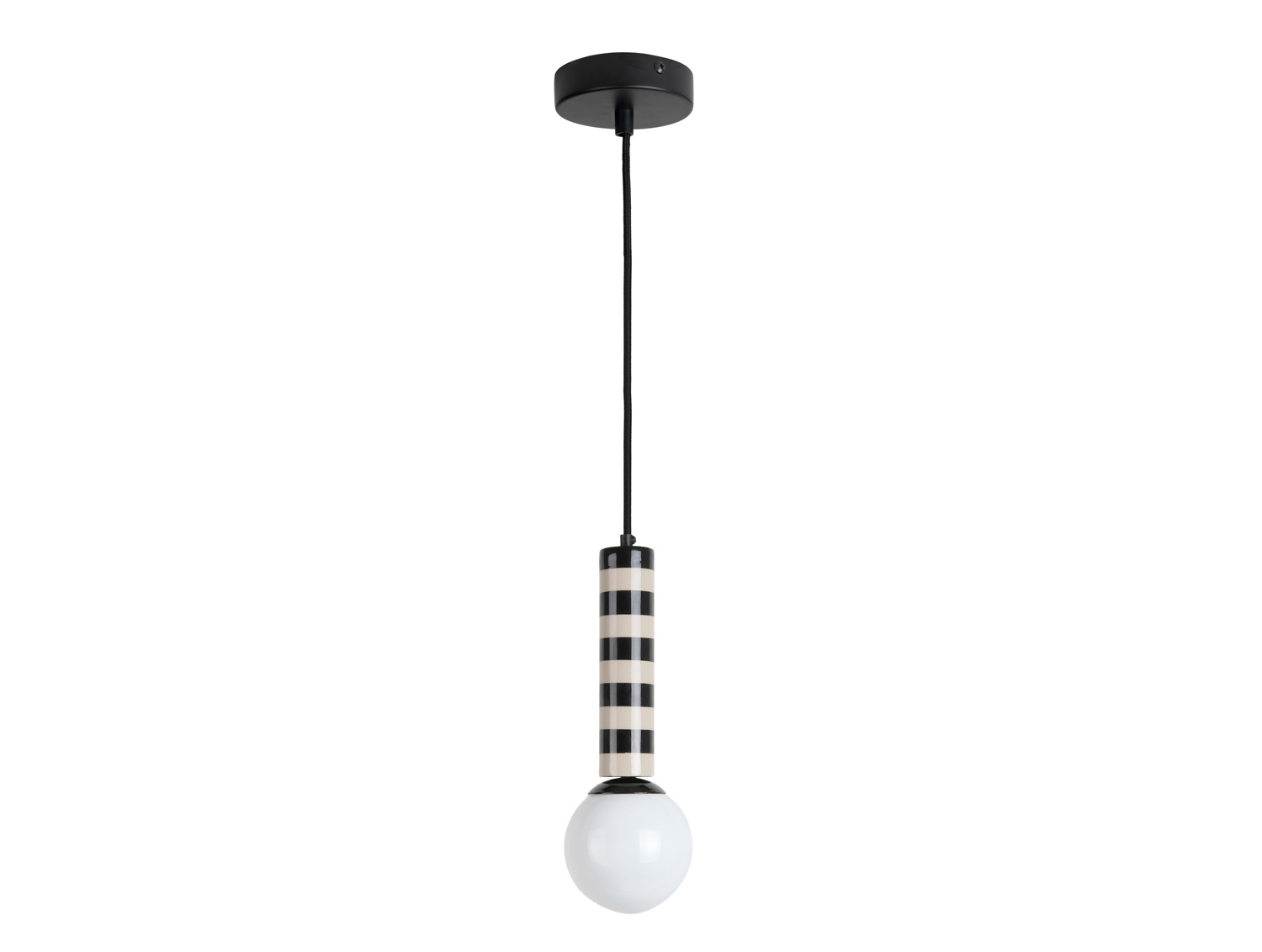 Leitmotiv - Hanglamp Rayado - Black & warm grey