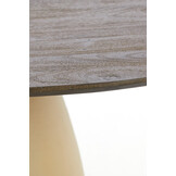 Light & Living - Eettafel PALMIRA - Ø120x76 cm - Bruin