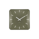 Karlsson - Wandklok Sucinto Dome Vierkant - Luxury green