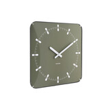 Karlsson - Wandklok Sucinto Dome Vierkant - Luxury green