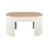 Leitmotiv - Bankje Estriado - Warmgrijs