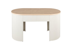 Leitmotiv - Bankje Estriado - Warmgrijs