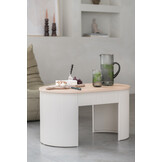 Leitmotiv - Bankje Estriado - Warmgrijs