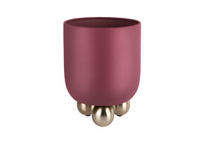 Present Time - Bloempot Estilo Large - Bordeauxrood