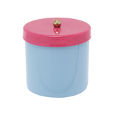 Present Time - Storage Jar Double Funky Small - Soft blue & bright pink