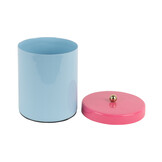Present Time - Storage Jar Double Funky Small - Soft blue & bright pink