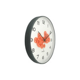 Karlsson - Wandklok Open Gear - Mouse grey & Bright Orange- Ø40cm