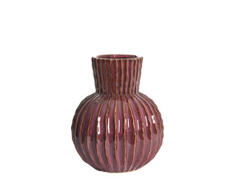 Light & Living - Vaas ZIRJA - Ø25x30 cm - Paars