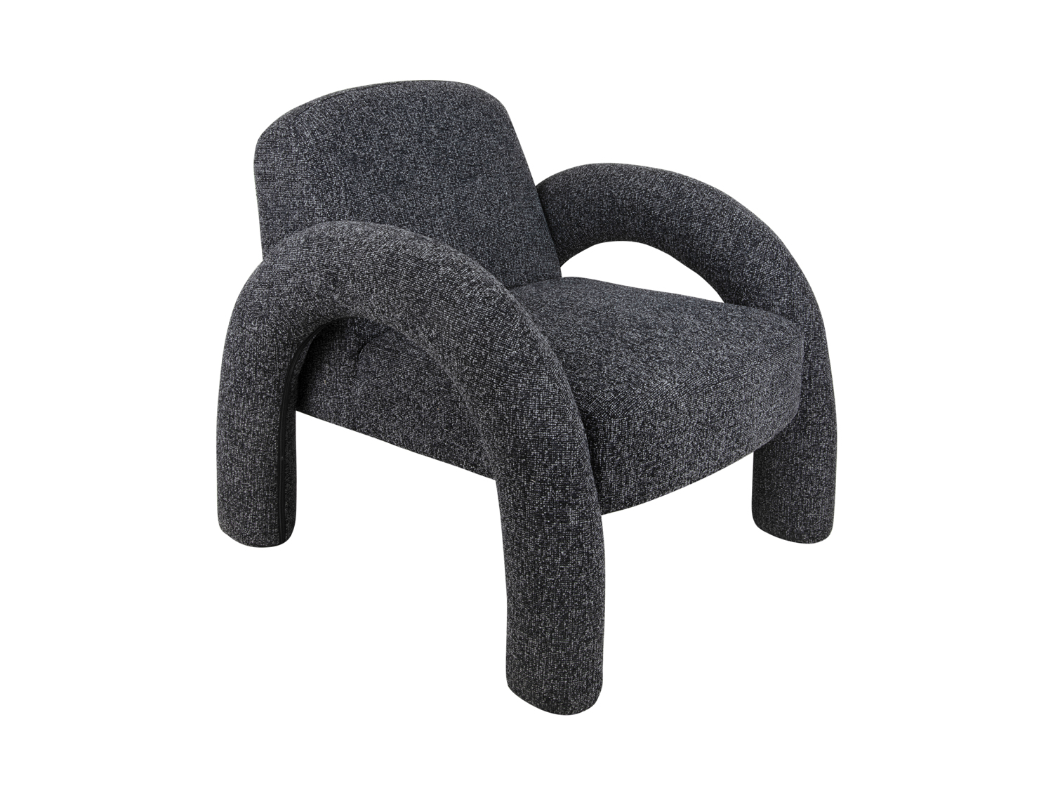 Leitmotiv - Fauteuil Brazo Melange - Zwart
