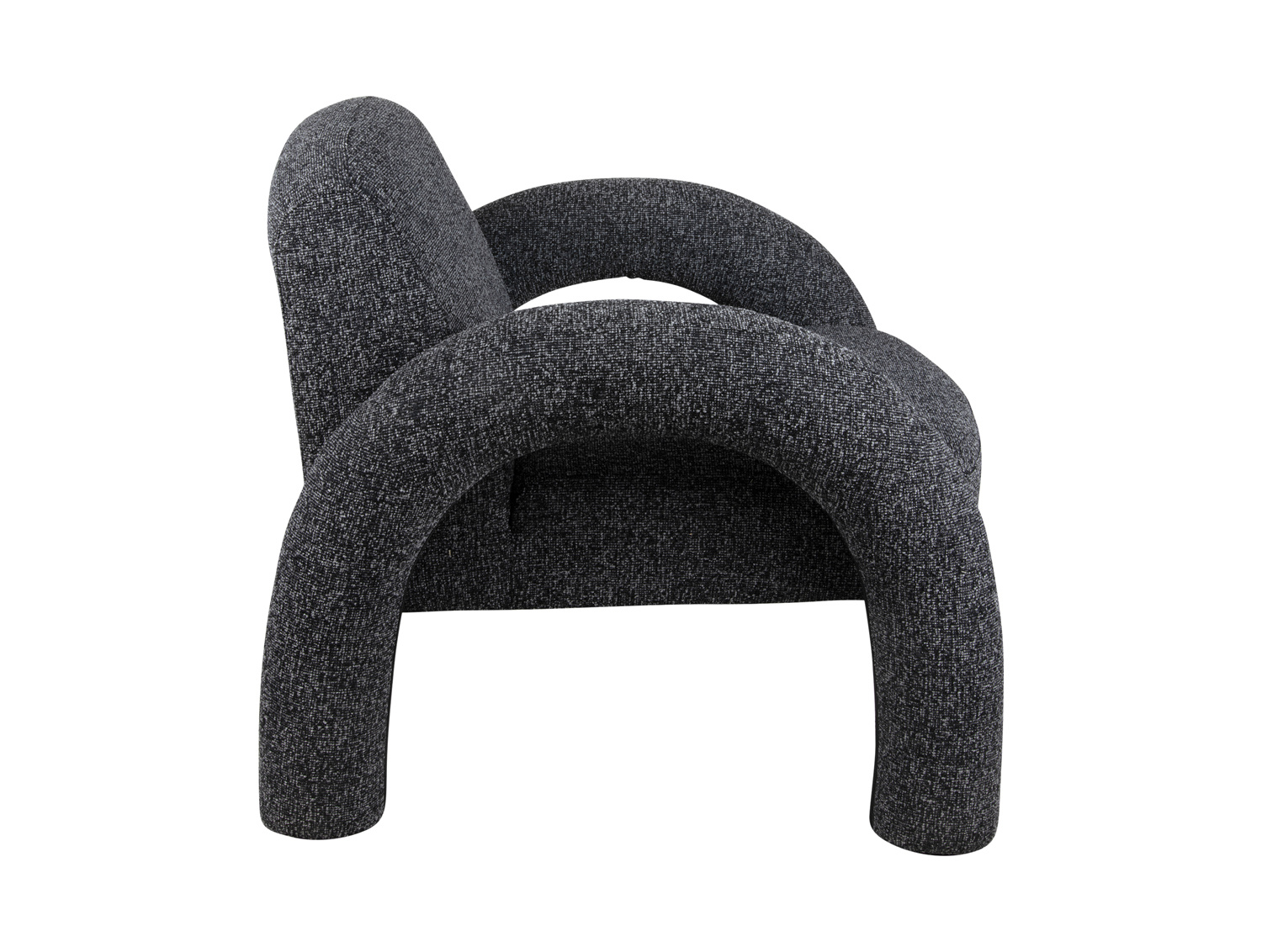 Leitmotiv - Fauteuil Brazo Melange - Zwart