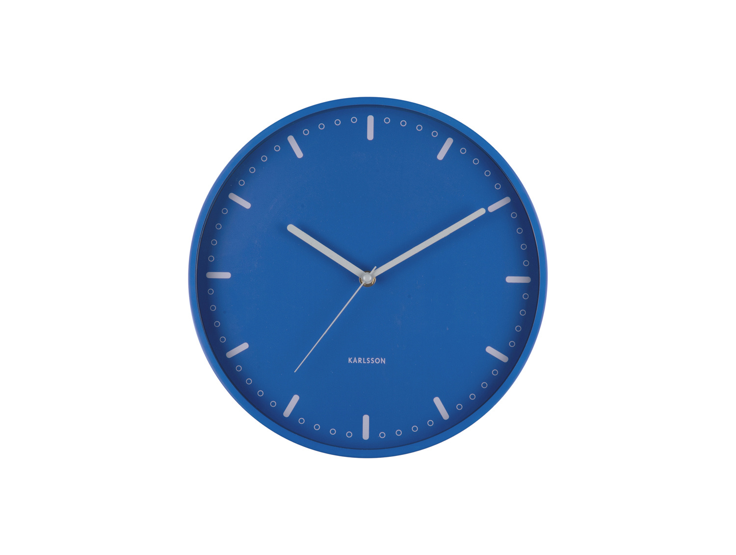 Karlsson - Wandklok Cool Retro - Cobalt blue- Ø30cm