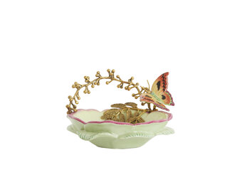 Light & Living - Schaal BUTTERFLY - 26.5x20x14 cm - Groen