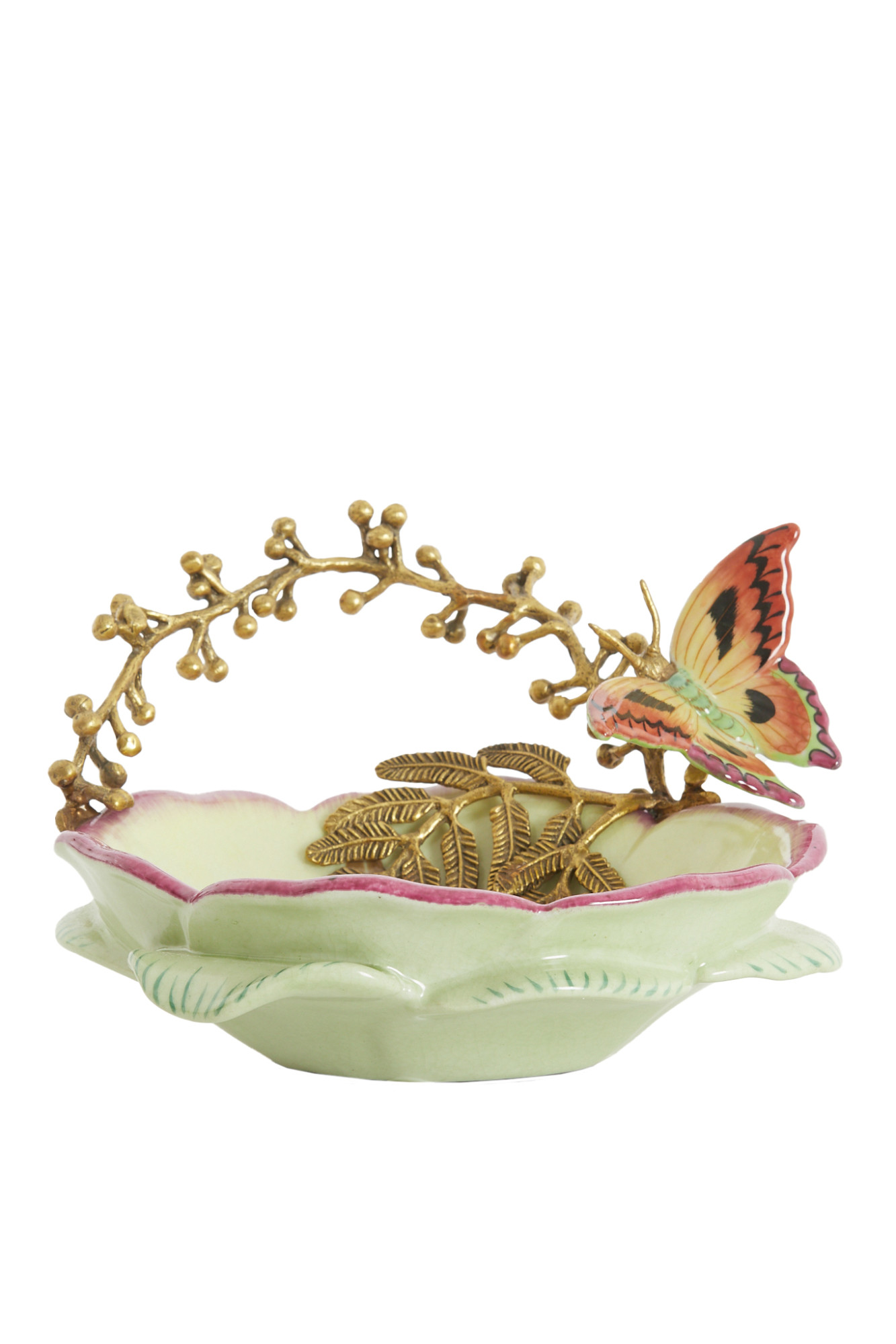 Light & Living - Schaal BUTTERFLY - 26.5x20x14 cm - Groen