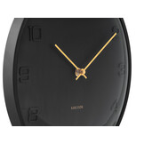 Karlsson - Wandklok Fuerte Dome - Zwart- Ø30,5cm