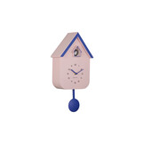 Karlsson - Wandklok Dupla Color Cuckoo - Soft pink & cobalt blue