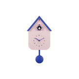 Karlsson - Wandklok Dupla Color Cuckoo - Soft pink & cobalt blue