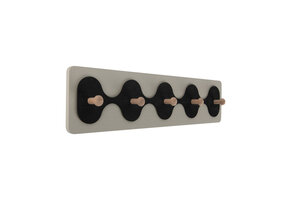 Present Time - Coatrack Rizar Medium - Zwart & Wit