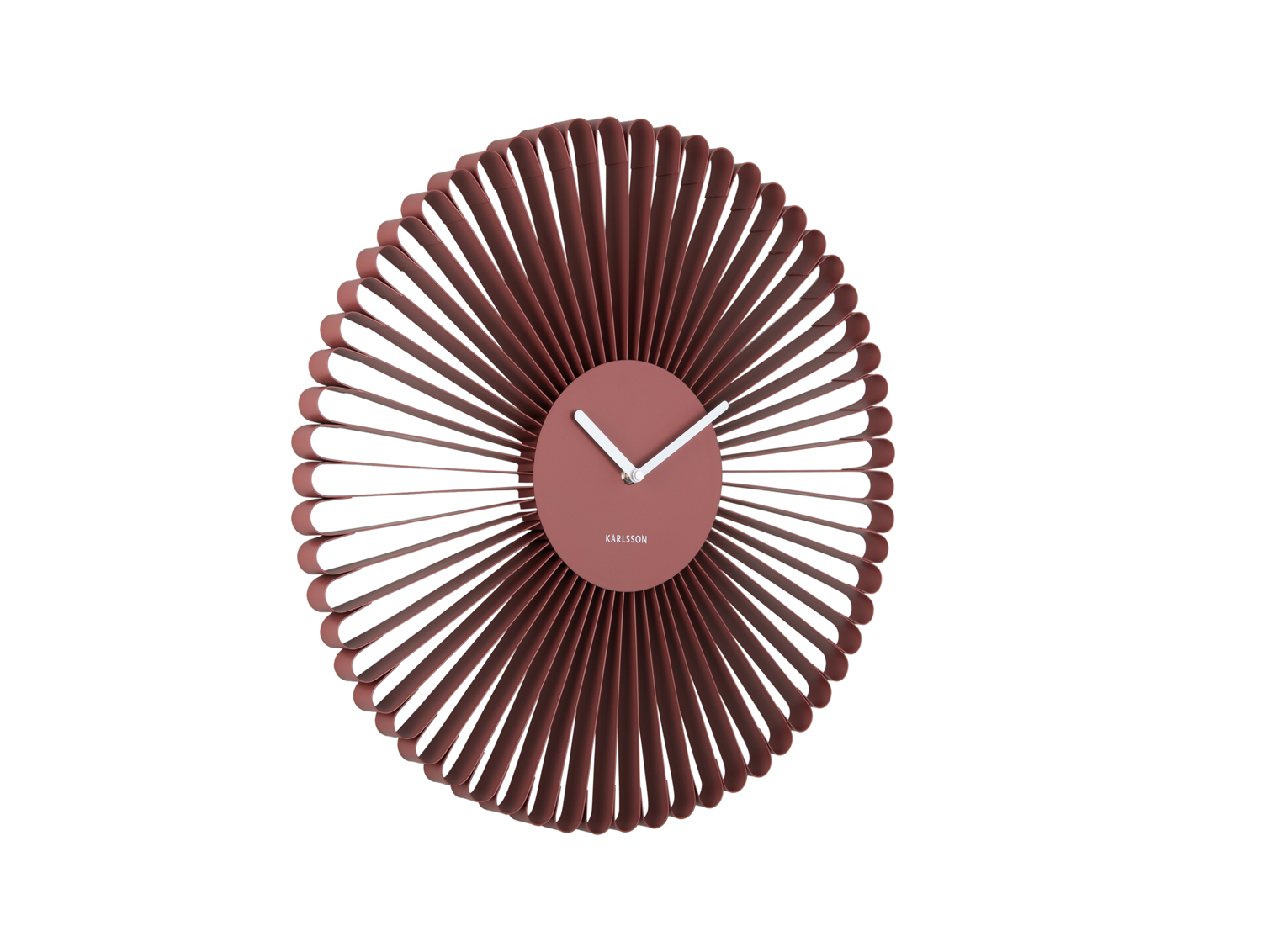 Karlsson - Wandklok Cascara - Rode oker- Ø50cm