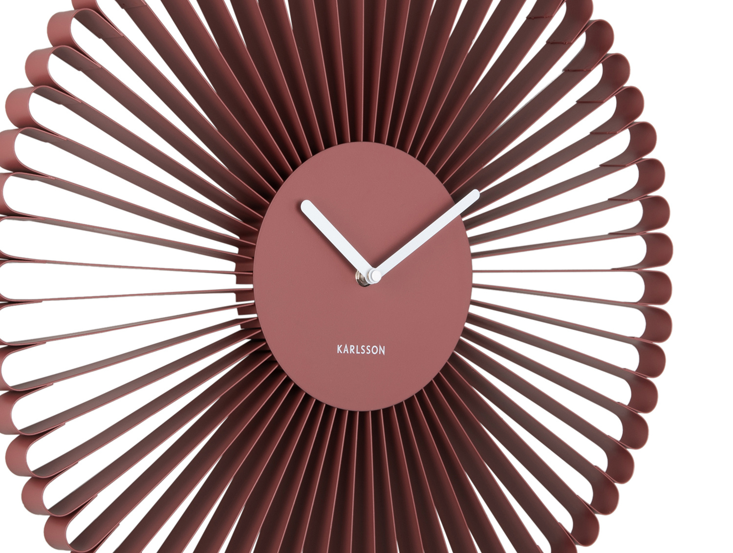 Karlsson - Wandklok Cascara - Rode oker- Ø50cm
