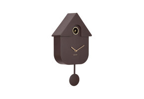 Karlsson - Wandklok Modern Cuckoo Oro - Earth brown