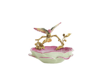 Light & Living - Schaal HUMMINGBIRD - 24x21x20 cm - Roze