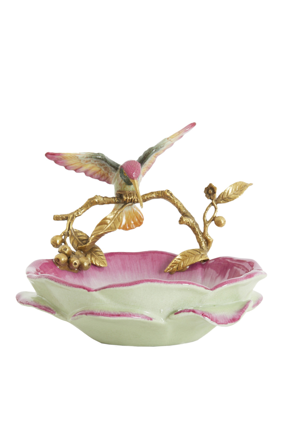 Light & Living - Schaal HUMMINGBIRD - 24x21x20 cm - Roze