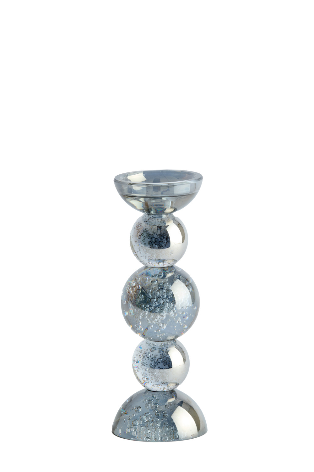 Light & Living - Kaarsenhouder ITINGA - Ø10x26.5 cm - Grijs