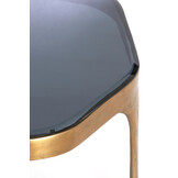 Light & Living - Salontafel AVI - 77x70x42 cm - Grijs - Set van 2