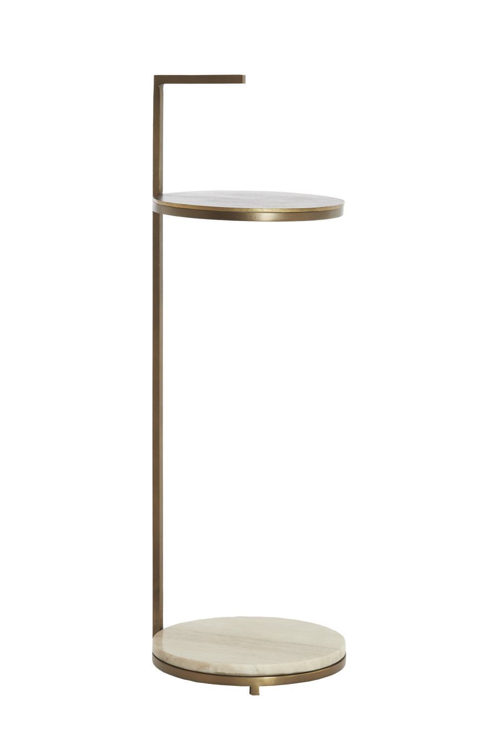 Light & Living - Bijzettafel LEDA - Ø26x76 cm - Bruin