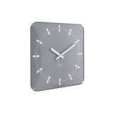 Karlsson - Wandklok Sucinto Dome Vierkant - Cool grey