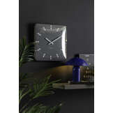 Karlsson - Wandklok Sucinto Dome Vierkant - Cool grey