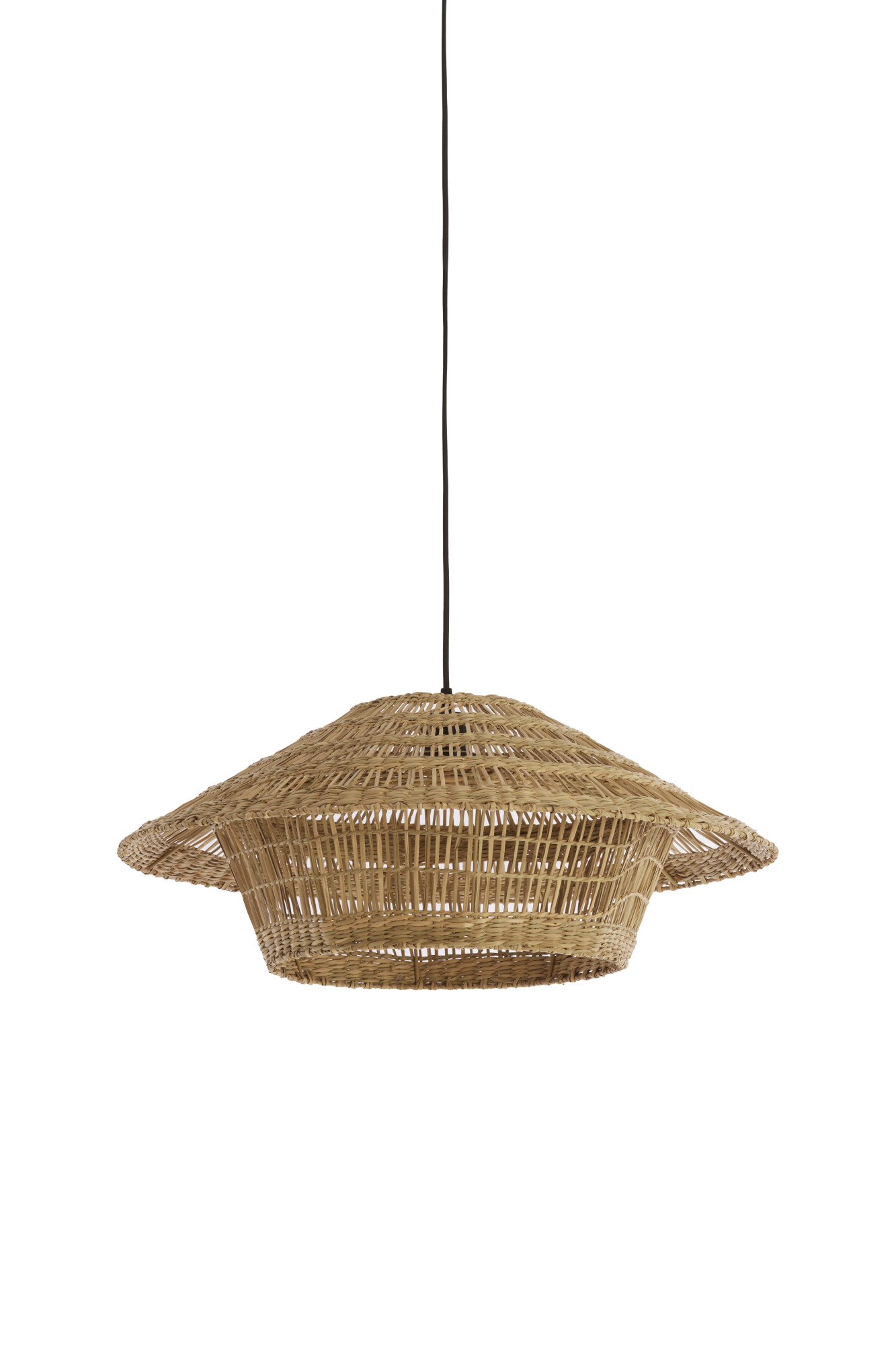 Light & Living - Hanglamp OWANA - Ø64x26 cm - Bruin